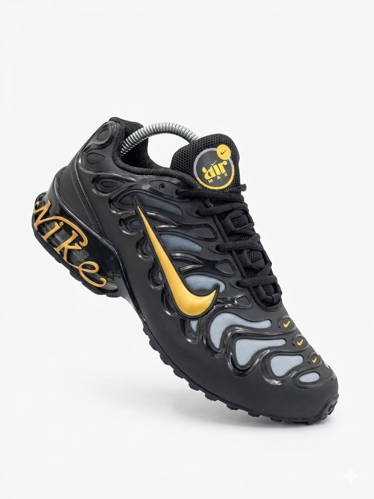 NIKE Airmax plus drift black & gold