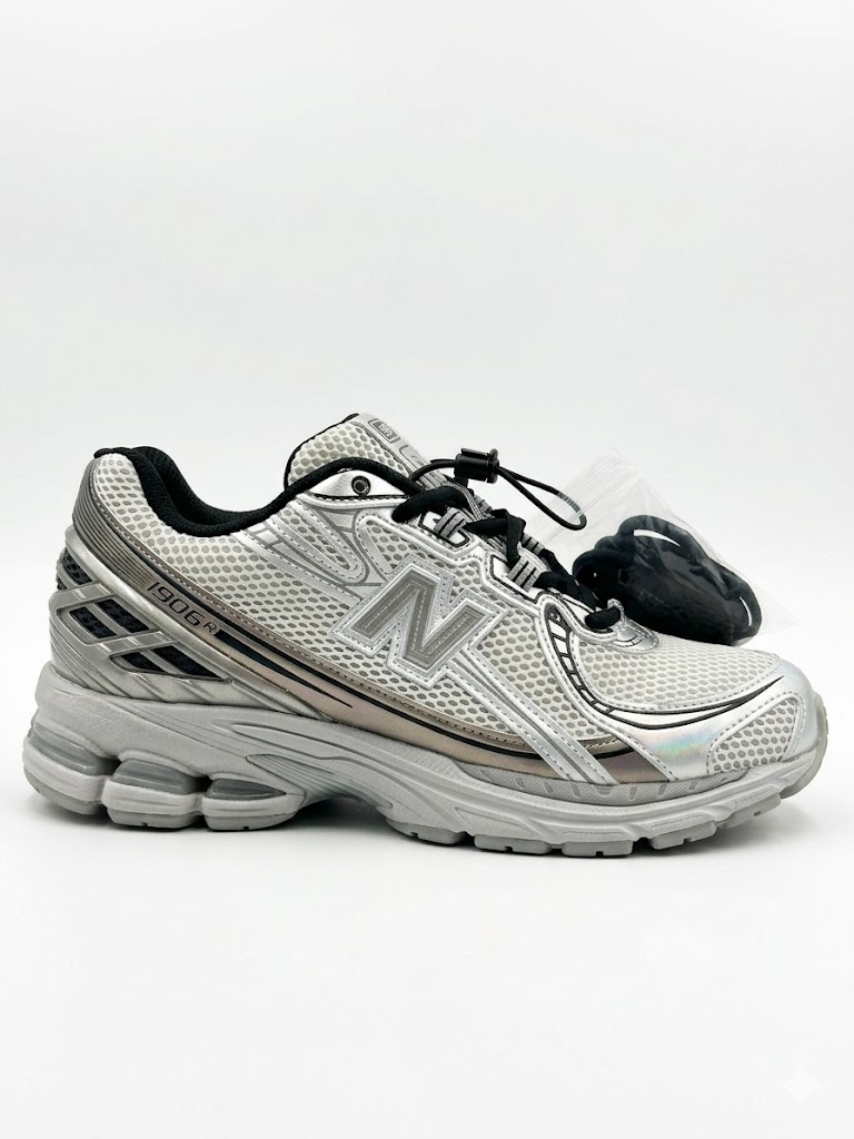 New Balance 740 White Mesh & Silver