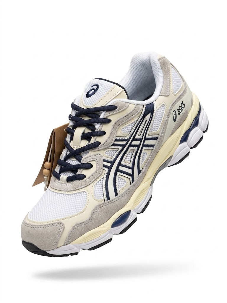 ASICS Gel nyc cream/white color way